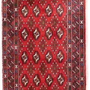 Turkaman teppe - 130 x 60 cm - rød
