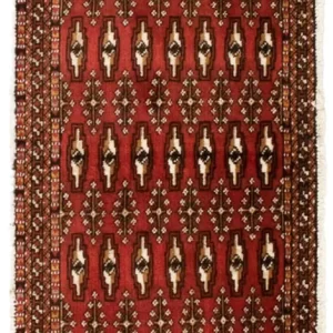 Turkaman teppe - 130 x 60 cm - rød