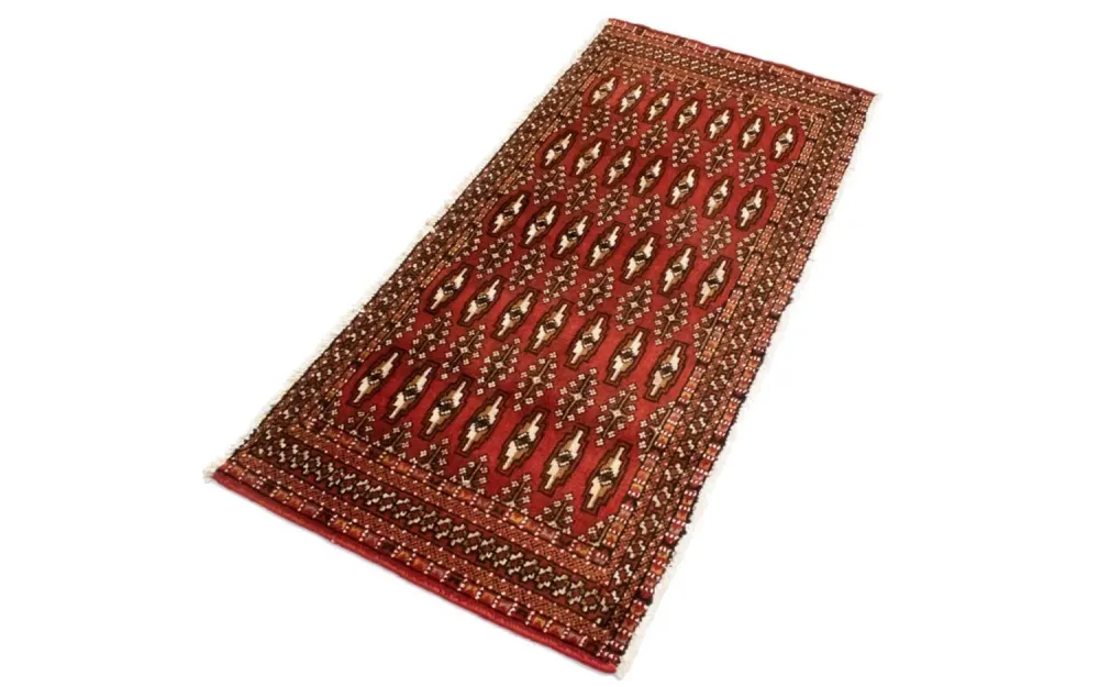 Turkaman teppe - 130 x 60 cm - rød