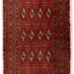 Turkaman teppe - 130 x 60 cm - rød