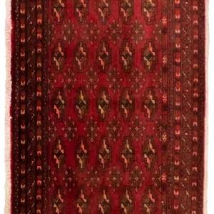 Turkaman teppe - 130 x 60 cm - rød
