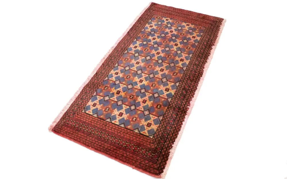 Turkaman teppe - 130 x 60 cm - rød