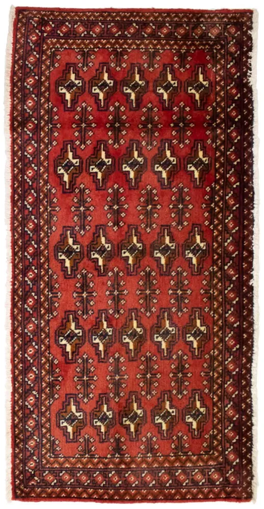 Turkaman teppe - 130 x 60 cm - rød