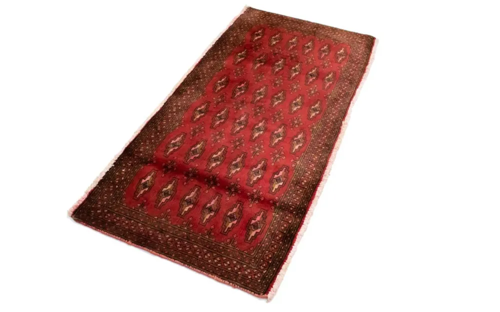 Turkaman teppe - 130 x 60 cm - rød