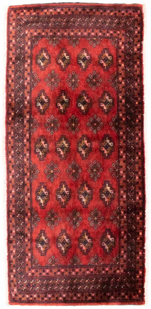 Turkaman teppe - 130 x 60 cm - rød