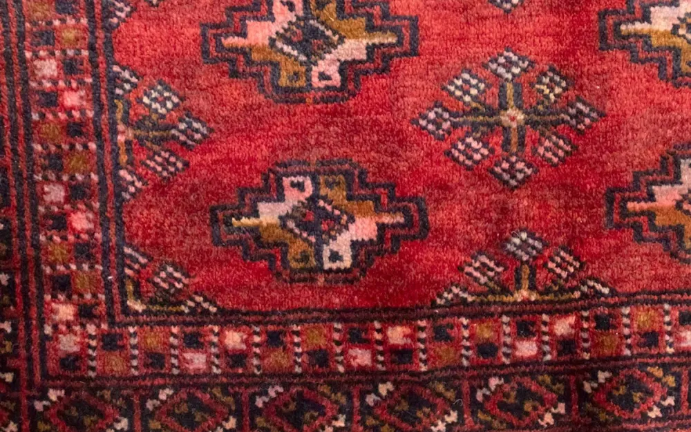 Turkaman teppe - 130 x 60 cm - rød