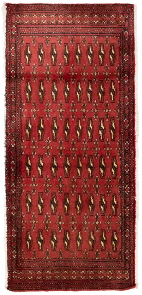 Turkaman teppe - 130 x 60 cm - rød