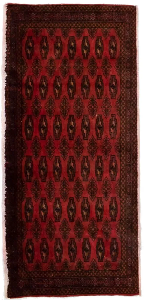 Turkaman teppe - 130 x 60 cm - rød