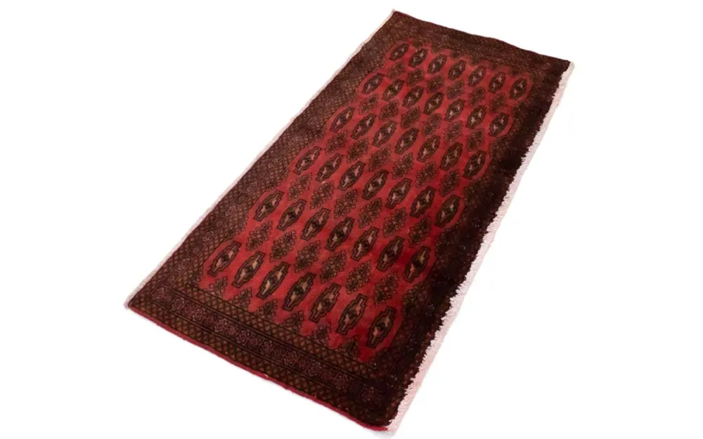 Turkaman teppe - 130 x 60 cm - rød