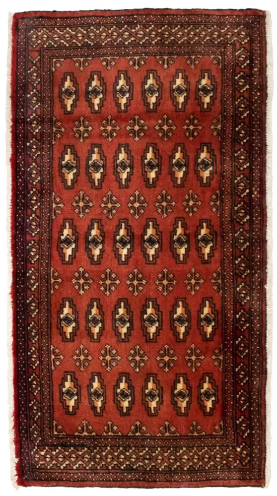 Turkaman teppe - 130 x 60 cm - rød