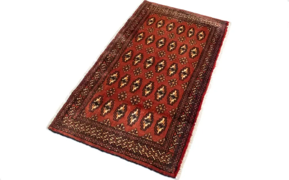 Turkaman teppe - 130 x 60 cm - rød