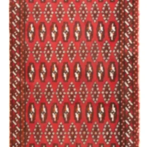Turkaman teppe - 130 x 60 cm - rød
