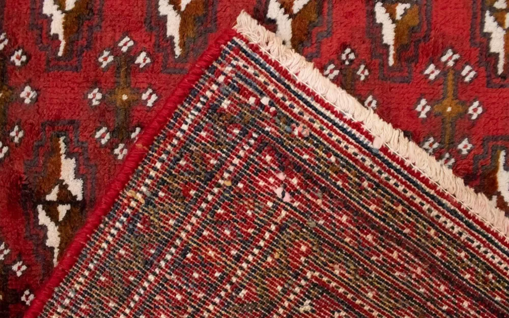 Turkaman teppe - 130 x 60 cm - rød