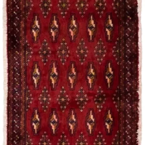 Turkaman teppe - 130 x 60 cm - rød
