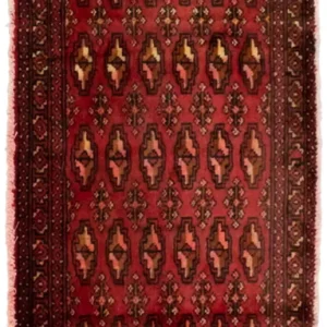 Turkaman teppe - 130 x 60 cm - rød