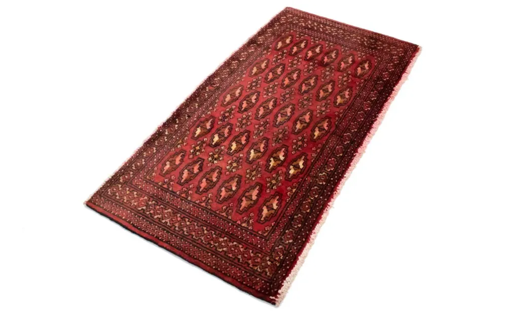 Turkaman teppe - 130 x 60 cm - rød