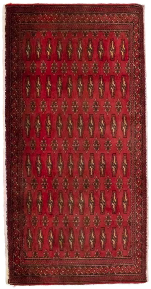 Turkaman teppe - 130 x 60 cm - rød