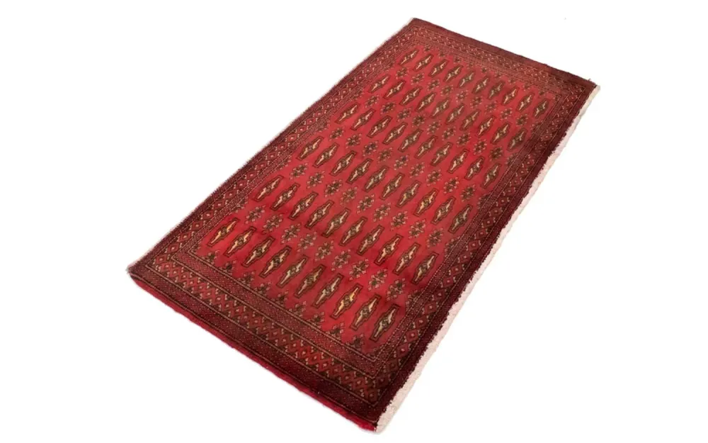 Turkaman teppe - 130 x 60 cm - rød