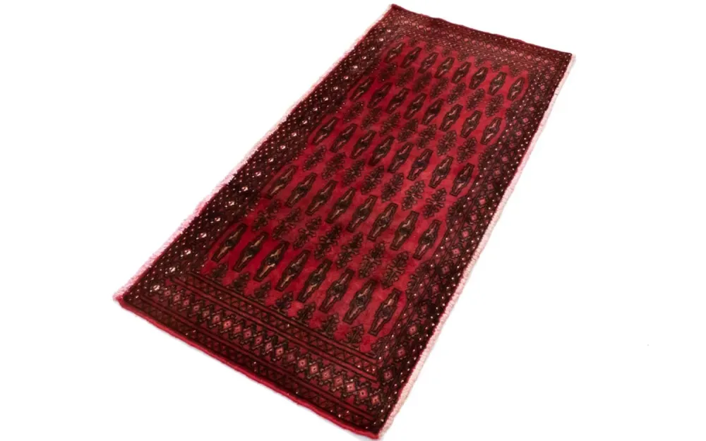 Turkaman teppe - 130 x 60 cm - rød