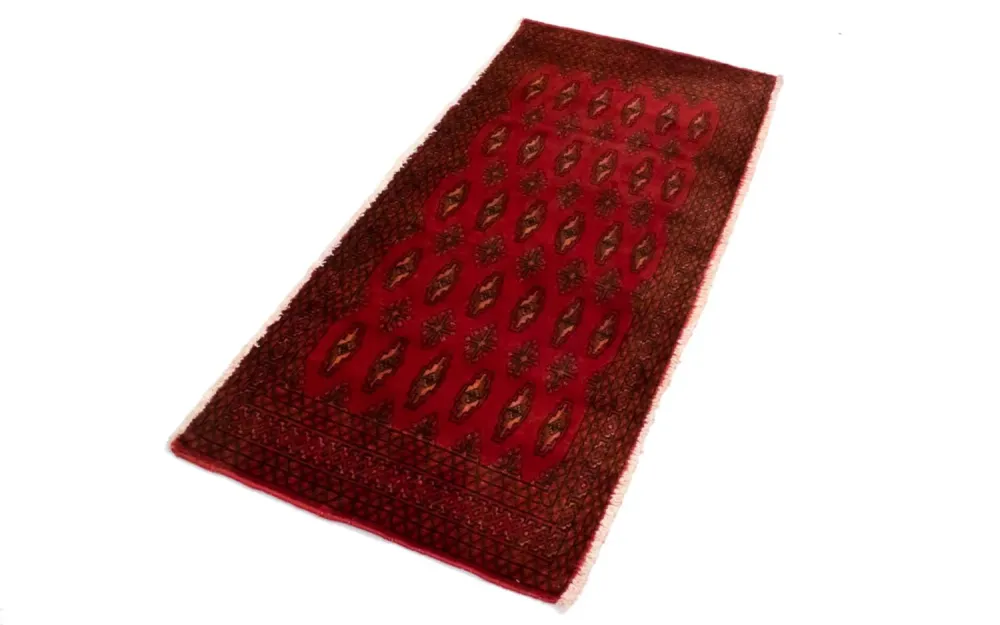 Turkaman teppe - 130 x 60 cm - rød