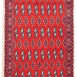 Turkaman teppe - 130 x 60 cm - rød