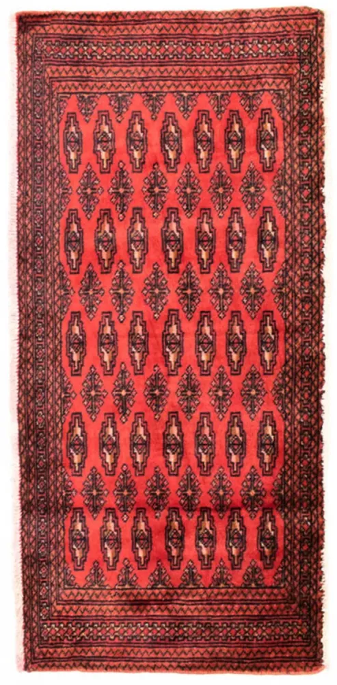 Turkaman teppe - 130 x 60 cm - rød