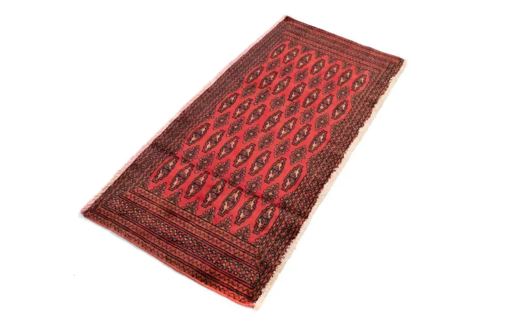 Turkaman teppe - 130 x 60 cm - rød