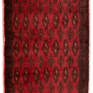Turkaman teppe - 130 x 60 cm - rød