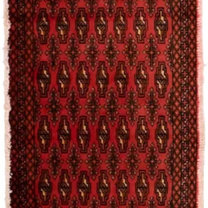 Turkaman teppe - 130 x 60 cm - rød