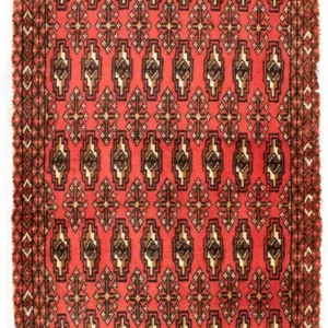 Turkaman teppe - 130 x 60 cm - rød