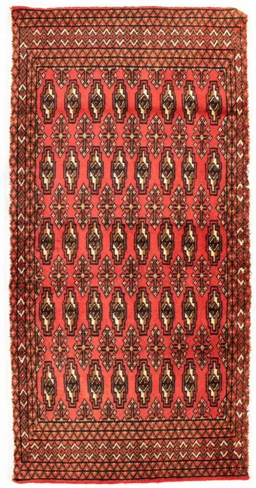 Turkaman teppe - 130 x 60 cm - rød