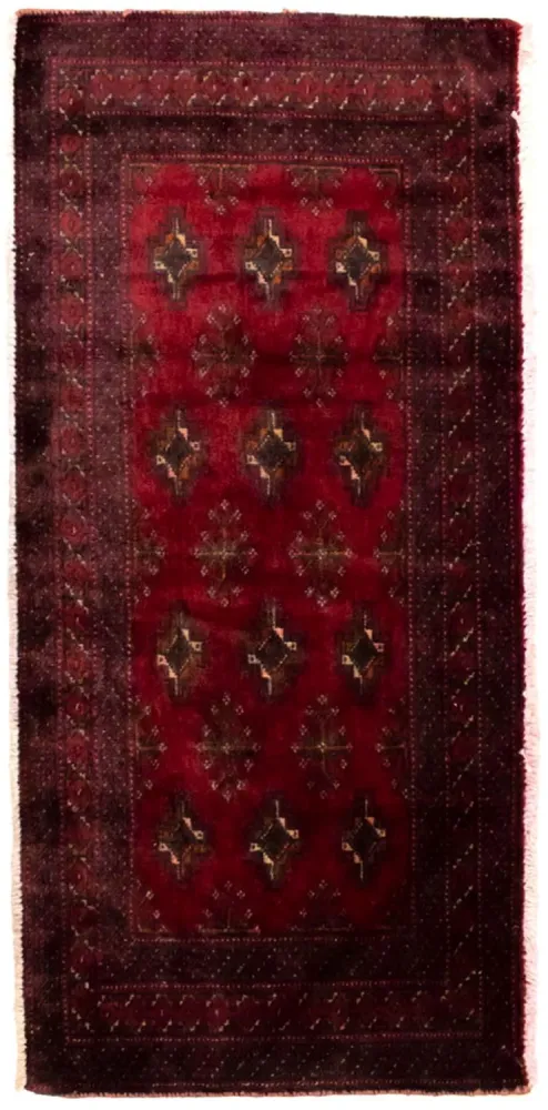 Turkaman teppe - 130 x 60 cm - rød