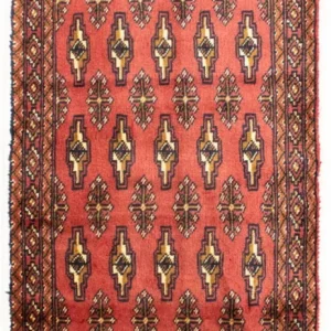 Turkaman teppe - 130 x 60 cm - rød