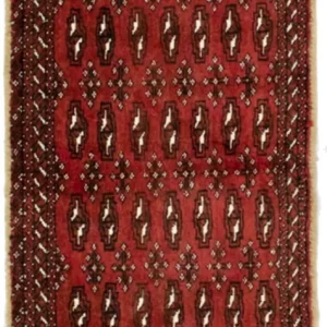 Turkaman teppe - 130 x 60 cm - rød