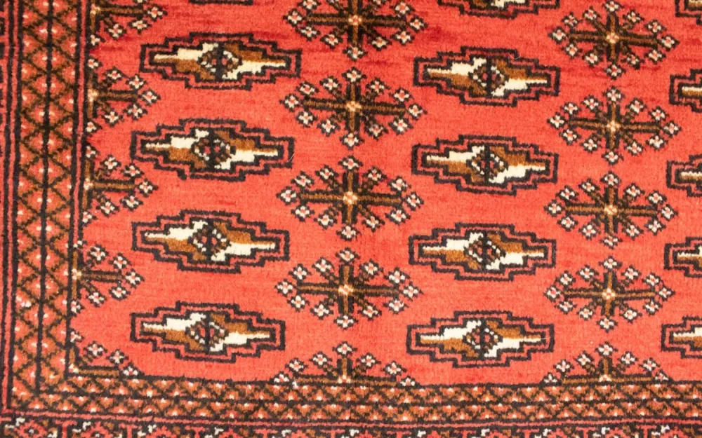 Turkaman teppe - 130 x 60 cm - rød