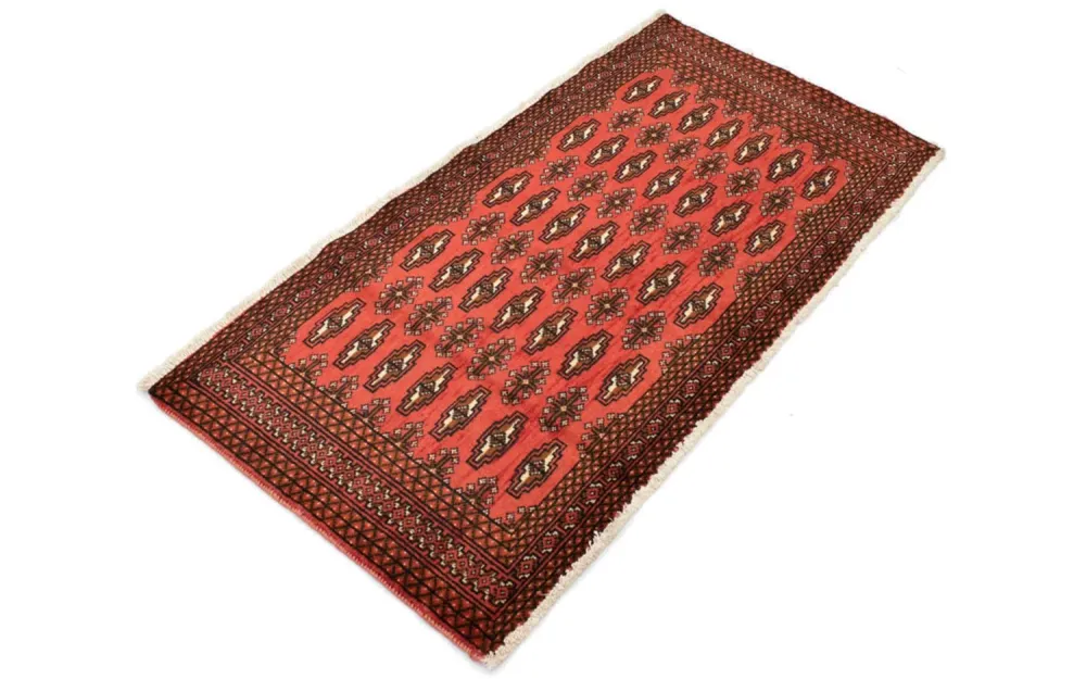 Turkaman teppe - 130 x 60 cm - rød