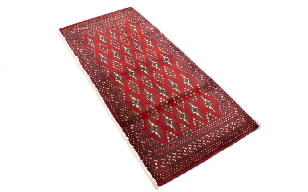 Turkaman teppe - 130 x 60 cm - rød