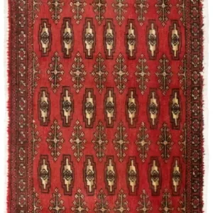Turkaman teppe - 130 x 60 cm - rød