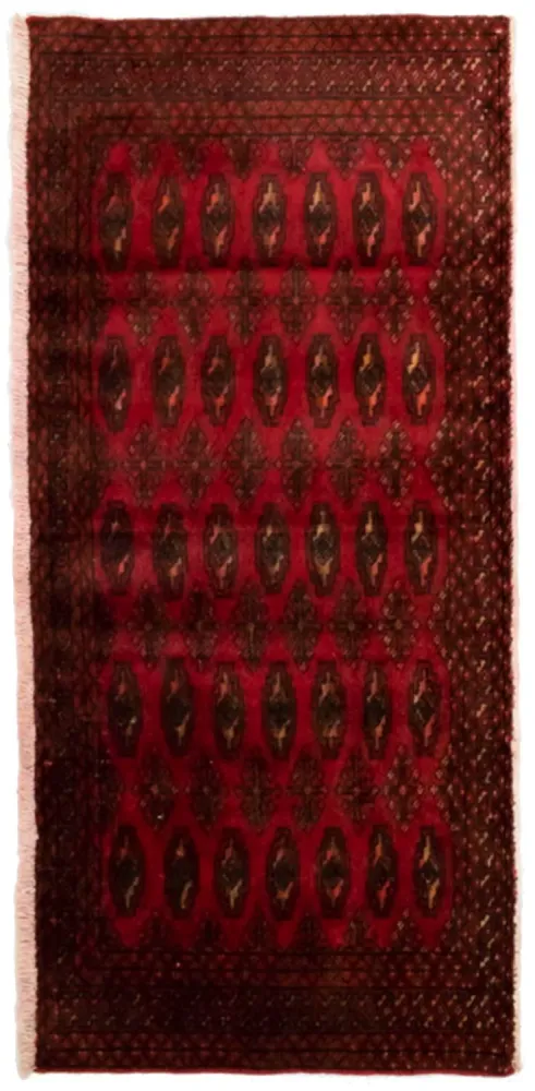 Turkaman teppe - 130 x 60 cm - rød