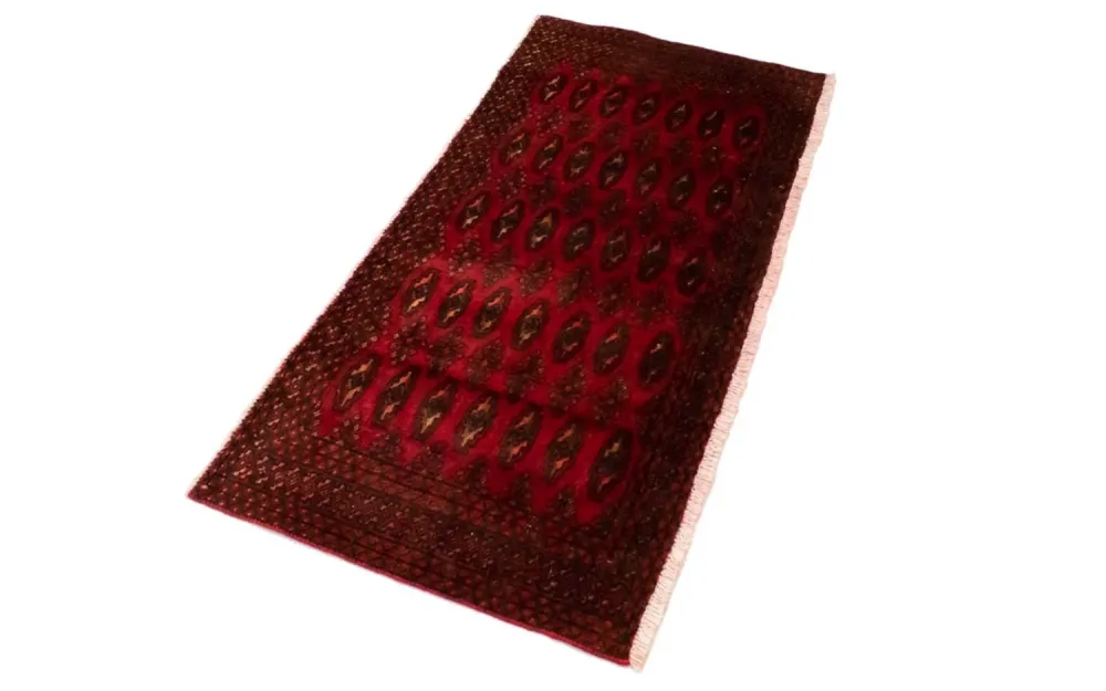 Turkaman teppe - 130 x 60 cm - rød
