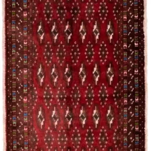 Turkaman teppe - 130 x 60 cm - rød