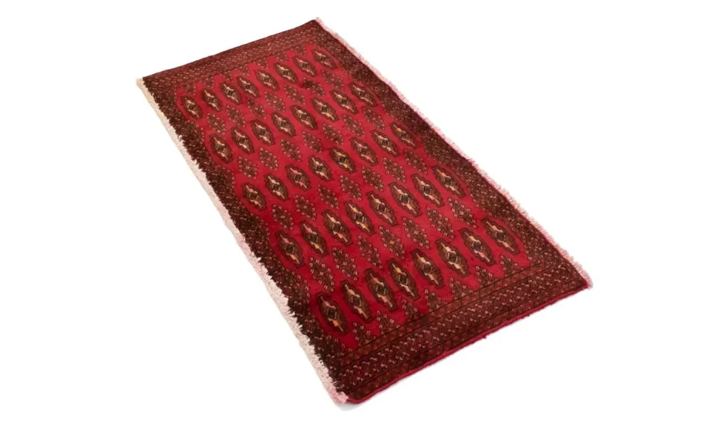 Turkaman teppe - 130 x 60 cm - rød