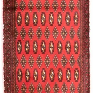 Turkaman teppe - 130 x 60 cm - rød