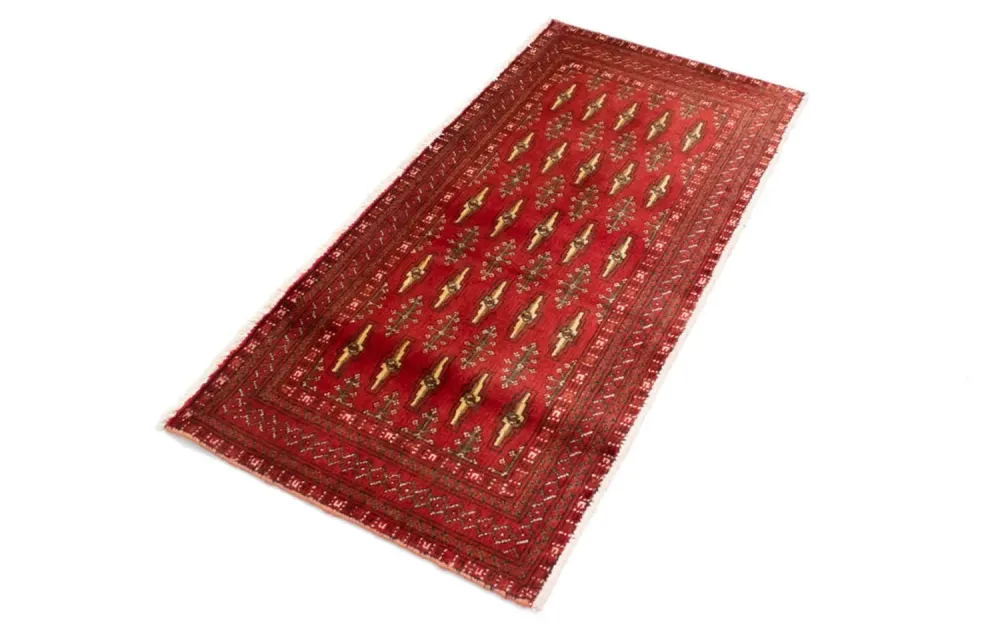 Turkaman teppe - 130 x 60 cm - rød