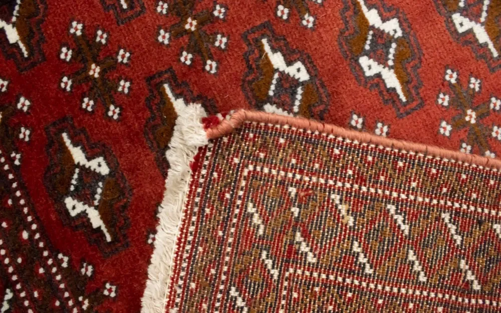 Turkaman teppe - 130 x 60 cm - rød