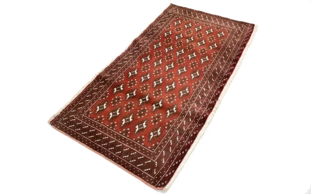 Turkaman teppe - 130 x 60 cm - rød