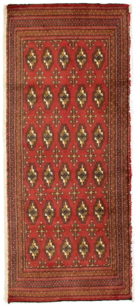 Turkaman teppe - 130 x 60 cm - rød