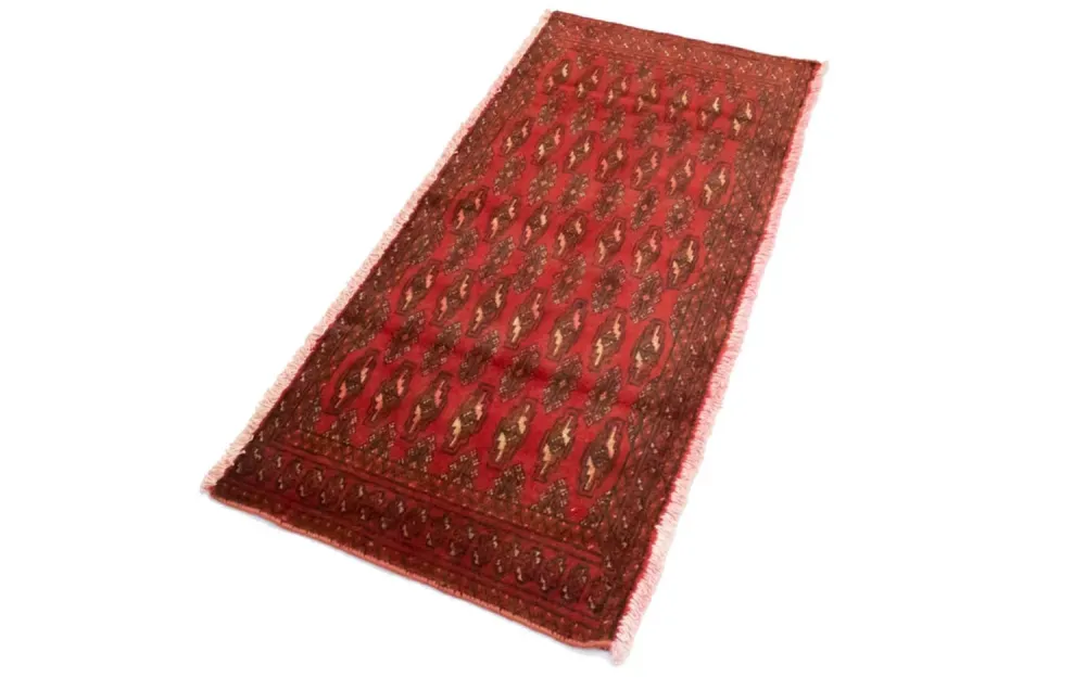 Turkaman teppe - 130 x 60 cm - rød