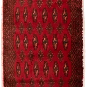 Turkaman teppe - 130 x 60 cm - rød