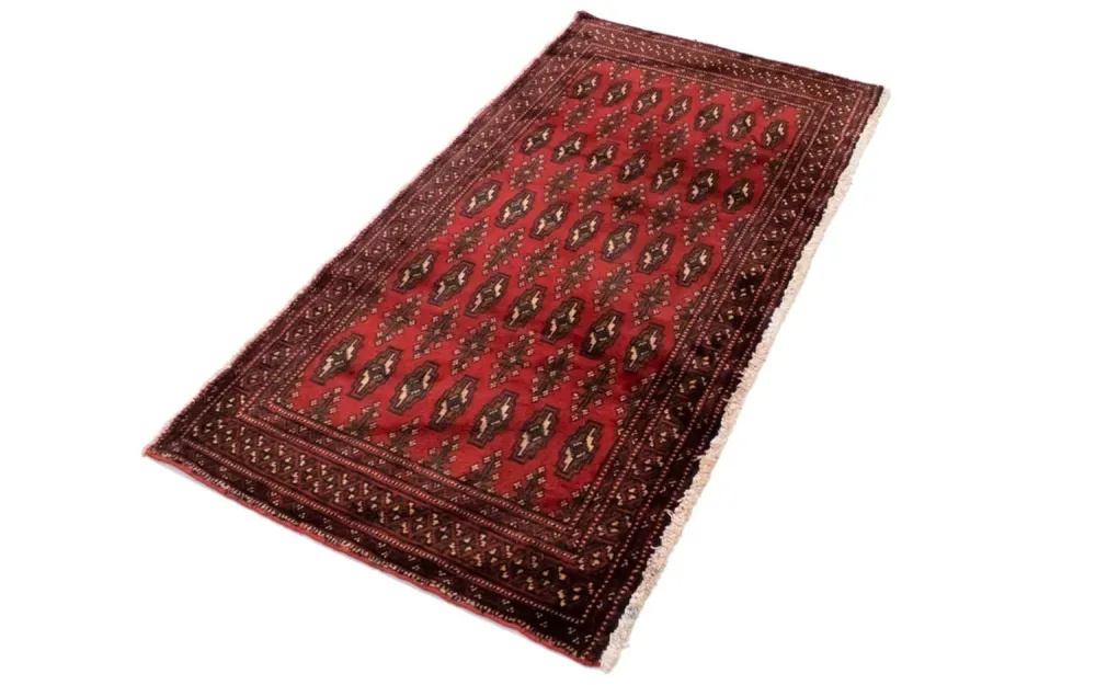 Turkaman teppe - 130 x 60 cm - rød